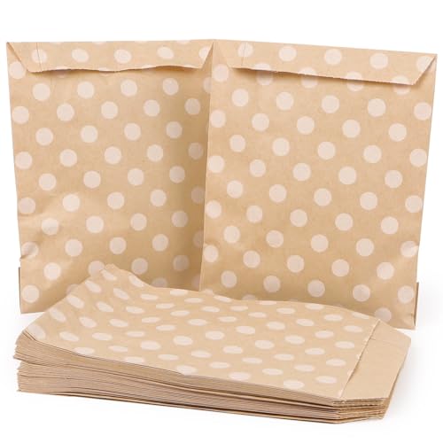 50 Stk Tupfen Papiertüten 13x18cm Mini Geschenktüten Kraftpapier Tüten Papier Beutel Klein Geschenk Candy Partytüten Papierbeutel Süßigkeiten für Kindergeburtstag Hochzeit Fest Party 50 Stk Tupfen Papiertüten 13x18cm Mini Geschenktüten Kraftpapier Tüten Papier Beutel Klein Geschenk Candy Partytüten Papierbeutel Süßigkeiten für Kindergeburtstag Hochzeit Fest Party von GEBETTER