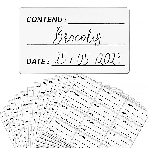 Französisch 3 * 5 cm 240 Stück Tiefkühletiketten Abnehmbar Etiketten Datum Lebensmitteletiketten Gefrierschrank Selbstklebend für Küche Haushalt Marmelade Behälter Gefrieretiketten Französisch 3 * 5 cm 240 Stück Tiefkühletiketten Abnehmbar Etiketten Datum Lebensmitteletiketten Gefrierschrank Selbstklebend für Küche Haushalt Marmelade Behälter Gefrieretiketten von GEBETTER