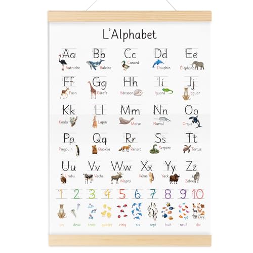 Französisch ABC Poster für Kinder 30x40 cm Lernposter Schreiben Lernen Alphabet Zahlen Buchstaben Grundschrift Geschenk zur Wanddeko Kinderzimmer für Einschulung Kindergarten Grundschule Vorschule Französisch ABC Poster für Kinder 30x40 cm Lernposter Schreiben Lernen Alphabet Zahlen Buchstaben Grundschrift Geschenk zur Wanddeko Kinderzimmer für Einschulung Kindergarten Grundschule Vorschule von GEBETTER