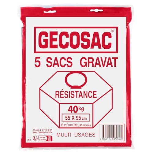 GECOSAC 263 Beutel, 40 kg, Polyethylen, Universal, 55 x 95 cm von GECOSAC