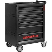 GEDOREred GEDMaster R20202207 Werkstattwagen mit Lochwand schwarz 7 Schubladen von GEDOREred