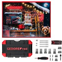 GEDOREred  R33003151 Adventskalender Steckschlüssel-Satz ¼“, 51-tlg von GEDOREred