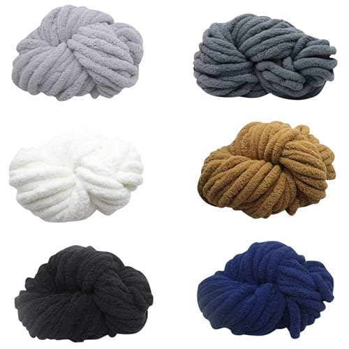 Chunky Chenille Garn, Soft and Crochet Yarn for Projects, Weaving Yarn Bundle, Chunky Blanket Yarn for Arm Knitting Crocheting, Crafts Projects Yarn Chunky Chenille Garn, Soft and Crochet Yarn for Projects, Weaving Yarn Bundle, Chunky Blanket Yarn for Arm Knitting Crocheting, Crafts Projects Yarn von GEDOX