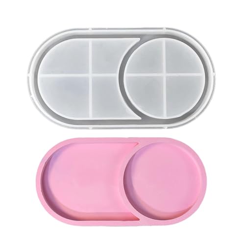 Formen für Epoxidharz-Tabletts, ovale Formen zur Schmuckherstellung, Silikonform für Aschenbecher, ovale Formen zur Schmuckherstellung, Silikonform für Tablett von GEDOX