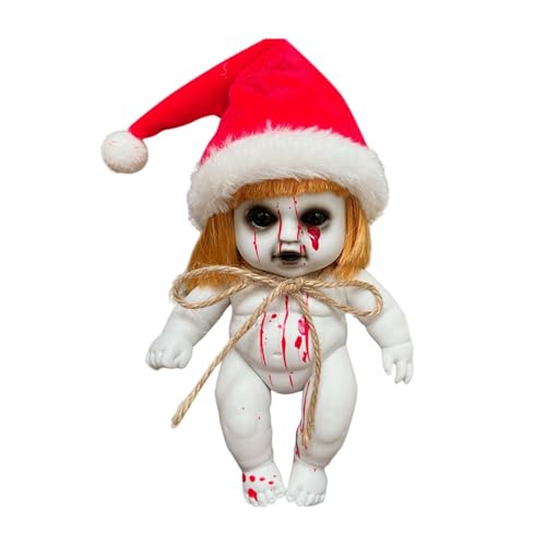 GEDOX Gruselige Babypuppe – Babypuppe mit Zombie-Thematik, Halloween-Zubehör für Babys, gruselige , einzigartige Erinnerung an das Zombie-Baby, verzauberte Geisterpuppe, Ornament von GEDOX