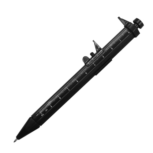 GEDOX Ingenieur-Kugelschreiber, 1 mm, für Studenten, mit Messschieber, multifunktionaler Kugelschreiber zum Schreiben, Notizen machen, tragbares Messwerkzeug für Ingenieure, von GEDOX