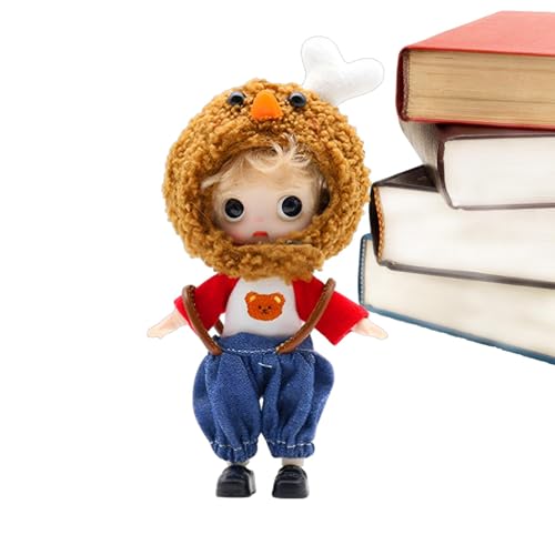 GEDOX Modische Puppe, Anime-Puppen für Mädchen, Spielzeug für den Kopf von frittiertem Hähnchen, mit Kleidung, Sammlerstücke, Augen, Fantasiespiel für Anime-Figuren für Kinder von GEDOX