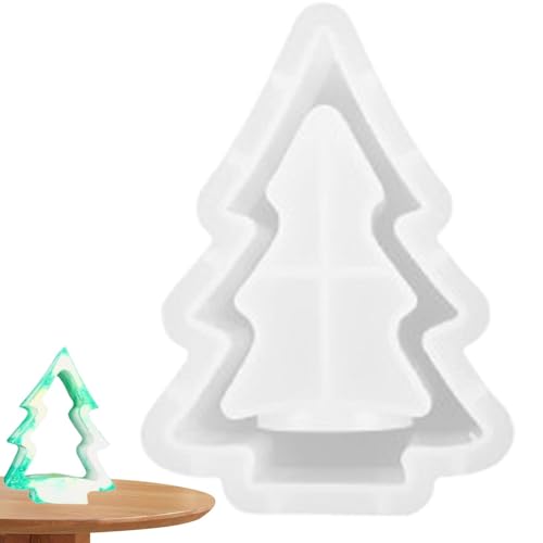 Gießformen für Weihnachtskerzenhalter, Bastelform mit Kerzenhalter, Silikonform für Weihnachtsgießen, Baumdekoration für zu Hause von GEDOX