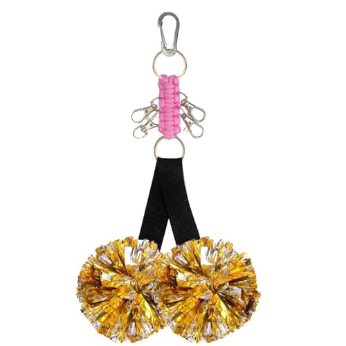 Pompom-Halter für Cheerleader, Cheerleader-Nadelband | verschleißfester Pompomhalter | Rucksackgurte für Cheerleader-Schlüsselanhänger für Haarbänder mit bunten Kugeln von GEDOX