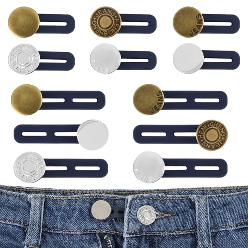 GEEHUA 12 Stück Hosenbunderweiterung, Taillen Hose Knopfverlängerungen Jeans Knopfverlängerungen Hemdkragenverlängerungen Hosen Taillenverlängerungsröcke Knopfverlängerungen für Männer Frauen GEEHUA 12 Stück Hosenbunderweiterung, Taillen Hose Knopfverlängerungen Jeans Knopfverlängerungen Hemdkragenverlängerungen Hosen Taillenverlängerungsröcke Knopfverlängerungen für Männer Frauen von GEEHUA