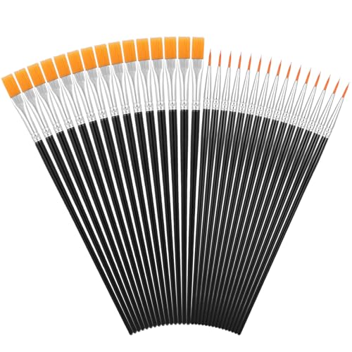 GEEHUA 30 teiliges Feine Pinsel Set, Kleine Künstlerpinsel Pinsel Set, Öl, Aquarell und Acrylpinsel, Künstlerpinselset für Körper, Gesicht, Stein, Leinwand, Zeichnen, Kunsthandwerk GEEHUA 30 teiliges Feine Pinsel Set, Kleine Künstlerpinsel Pinsel Set, Öl, Aquarell und Acrylpinsel, Künstlerpinselset für Körper, Gesicht, Stein, Leinwand, Zeichnen, Kunsthandwerk von GEEHUA