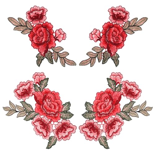 GEEHUA 4 Stück Aufnäher Erwachsene, Bügelbilder Erwachsene Patches zum Aufbügeln Aufnäher zum Aufbügeln Boho Bestickte Pfingstrosen Blumen Aufnäher für Rucksack Kleid Hüte Hochzeitskleid GEEHUA 4 Stück Aufnäher Erwachsene, Bügelbilder Erwachsene Patches zum Aufbügeln Aufnäher zum Aufbügeln Boho Bestickte Pfingstrosen Blumen Aufnäher für Rucksack Kleid Hüte Hochzeitskleid von GEEHUA