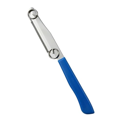 GEEKHOM Schäler und Hobel,[2 Stück] 3 in 1 Schnellschneidemesser Kartoffelschäler Gemüseschäler Obstschneidemesser Reiben und in Scheiben Schneiden Mehrzweckschäler mit abnehmbarer Feder, Weiß/Blau von GEEKHOM