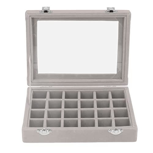 GEEKHOM Schmuckkasten, Damen Jewelry Organizer Schmuckaufbewahrung mit Deckel Stapelbar 24 Fächer Schmuckkoffer Schmuckschatulle Verstellbar Schmucktablett für Ringe Ohrringe Halskette Armband, Grau GEEKHOM Schmuckkasten, Damen Jewelry Organizer Schmuckaufbewahrung mit Deckel Stapelbar 24 Fächer Schmuckkoffer Schmuckschatulle Verstellbar Schmucktablett für Ringe Ohrringe Halskette Armband, Grau von GEEKHOM