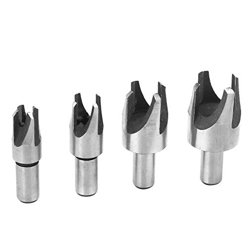 Holzsteckerschneider Bohrer Bit Set, 4PCS 45# Kohlenstoffstock -Steckerschneider für Holzbearbeitungszapfen für Holz Tenon Bohrbit Bit Holzsteckerschneider Bohrer Bit Set, 4PCS 45# Kohlenstoffstock -Steckerschneider für Holzbearbeitungszapfen für Holz Tenon Bohrbit Bit von GEERYZHE