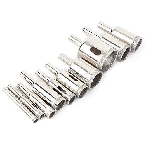 Lochsägen Kit, 10pcs 6 Bis 30 Mm Kernlochsägen Loch Säge Bohrbit Diamant Bohrer Bits Diamant Beschichtetes Marbel Bohrer Bitöffel für Keramikfliesen Porzellan Marmor Granitsteinflaschen Lochsägen Kit, 10pcs 6 Bis 30 Mm Kernlochsägen Loch Säge Bohrbit Diamant Bohrer Bits Diamant Beschichtetes Marbel Bohrer Bitöffel für Keramikfliesen Porzellan Marmor Granitsteinflaschen von GEERYZHE