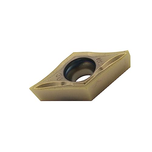 10 x DCMT Wendeschneidplatten für Aluminium, Stahl- oder Edelstahlbearbeitung, Hartmetall Fräseinsätze, CNC Wendeplatten für Drehmeißel, Einsatzschneider (DCMT11T308 - Edelstahl) von GEFRABO
