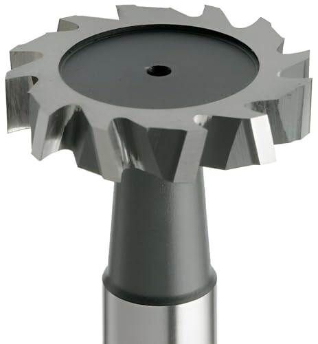 HSSE-Schlitzfräser, T-Fräser, T-Nutenfräser, kreuzverzahnt, DIN850, Z=6, Typ N, HB (13,5 x 4 x 56 - d2=10 mm) von GEFRABO