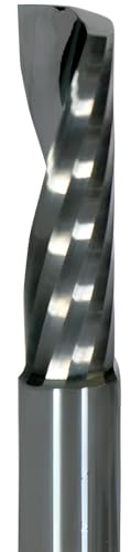 VHM Alufräser, Einzahnfräser Z=1, poliert, Ø 1-12 mm langer Einschneider, Fräser, Schaftfräser (6,0 x 40 x 80 - d2=6 mm) von GEFRABO