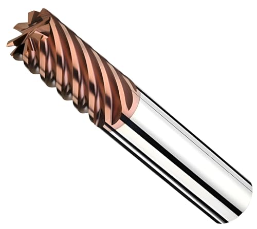 VHM-Spezial-Schaftfräser 45°, Z=6, Fräser mit Beschichtung, Mehrschneider bis 70 HRC (3,0 x 8 x 58 - d2=6 mm) von GEFRABO