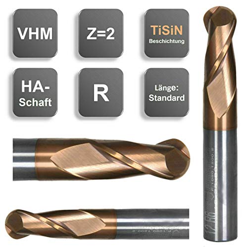 VHM Vollradiusfräser, Radiusfräser Z=2, TiSiN 1/1,5/2/2,5/3/3,5/4/5/6/8/10/12 mm, Größe: 12R6x25x80 - d2=12 mm VHM Vollradiusfräser, Radiusfräser Z=2, TiSiN 1/1,5/2/2,5/3/3,5/4/5/6/8/10/12 mm, Größe: 12R6x25x80 - d2=12 mm von GEFRABO