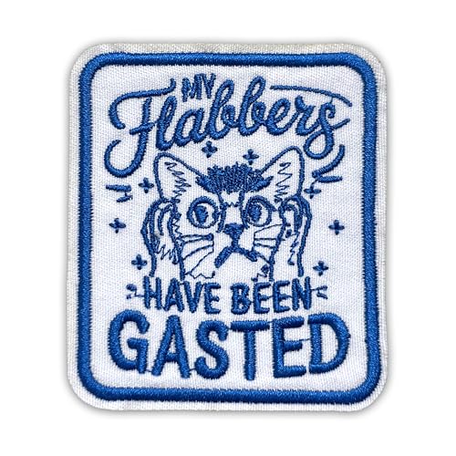 Aufnäher mit Aufschrift "My Flabbers Have Been Gasted", 7,6 cm, lustige Katze, niedlich, psychische Gesundheit, Meme, Humor, zum Aufbügeln oder Aufnähen, Stickerei, Stoffapplikation für Trucker, Hut Aufnäher mit Aufschrift "My Flabbers Have Been Gasted", 7,6 cm, lustige Katze, niedlich, psychische Gesundheit, Meme, Humor, zum Aufbügeln oder Aufnähen, Stickerei, Stoffapplikation für Trucker, Hut von GELATUDU