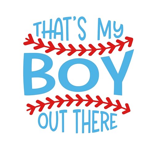 Aufnäher mit Aufschrift "That's My Boy Out There", 7,6 cm, lustiger Baseball, professioneller Spieler, Sportliebhaber, zum Aufbügeln oder Aufnähen, Stickerei-Aufnäher für Trucker, Hut, Kleidung von GELATUDU