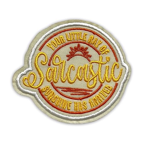Aufnäher mit Aufschrift "Your Little Ray of Sarcastic Sunshine Has Arrived", 7,6 cm, lustiger Sarkasmus, geistige Gesundheit, Humor, zum Aufbügeln oder Aufnähen, Stickerei, Stoffapplikation für Aufnäher mit Aufschrift "Your Little Ray of Sarcastic Sunshine Has Arrived", 7,6 cm, lustiger Sarkasmus, geistige Gesundheit, Humor, zum Aufbügeln oder Aufnähen, Stickerei, Stoffapplikation für von GELATUDU