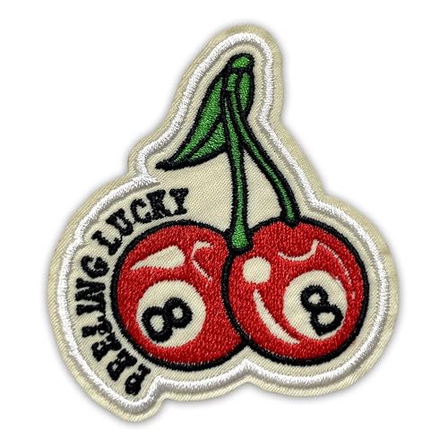 Feeling Lucky Patch 7,6 cm, lustige Gewinner-Powerball-Zahlen, positive Inspiration, Humor, zum Aufbügeln oder Aufnähen, Stickerei-Applikation, Flicken für Trucker, Hut, Kleidung, Rucksack Feeling Lucky Patch 7,6 cm, lustige Gewinner-Powerball-Zahlen, positive Inspiration, Humor, zum Aufbügeln oder Aufnähen, Stickerei-Applikation, Flicken für Trucker, Hut, Kleidung, Rucksack von GELATUDU