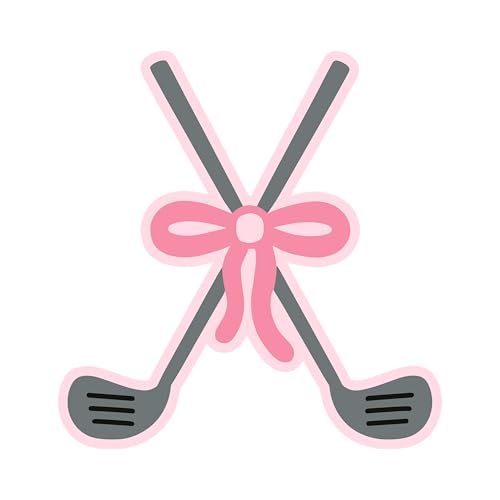 Golfschläger-Aufnäher, 7,6 cm, rosa Schleife, Golfbälle, professionelle Golfer, Liebe, Sport, zum Aufbügeln/Aufnähen, Stickerei, Stoffapplikation für Trucker, Hut, Kleidung, Rucksack, DIY-Zubehör Golfschläger-Aufnäher, 7,6 cm, rosa Schleife, Golfbälle, professionelle Golfer, Liebe, Sport, zum Aufbügeln/Aufnähen, Stickerei, Stoffapplikation für Trucker, Hut, Kleidung, Rucksack, DIY-Zubehör von GELATUDU