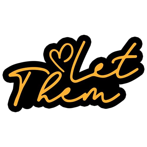 Let Them Patch 7,6 cm Herz positive Inspiration Girlie Selbstliebe Bügeln/Aufnähen Stickerei Stoff Applikation Patches für Trucker Hut Kleidung Rucksack DIY Zubehör Kollegen Freund Mutter Geschenk Let Them Patch 7,6 cm Herz positive Inspiration Girlie Selbstliebe Bügeln/Aufnähen Stickerei Stoff Applikation Patches für Trucker Hut Kleidung Rucksack DIY Zubehör Kollegen Freund Mutter Geschenk von GELATUDU