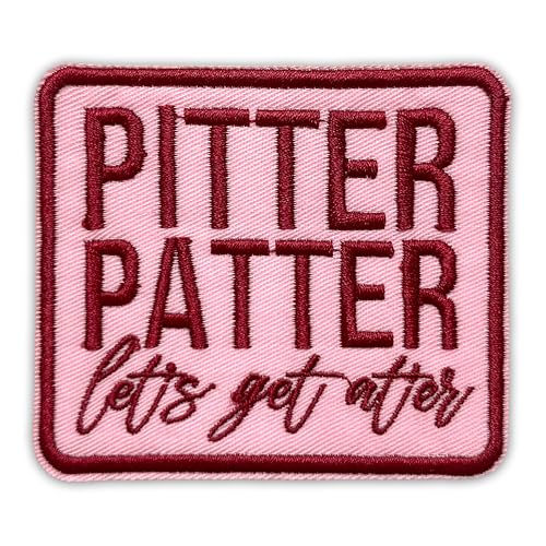 Pitter Patter Aufnäher mit Aufschrift "Let's Get After", 7,6 cm, keine Zeit zu verschwenden, Motivationsarbeit, zum Aufbügeln oder Aufnähen, Stickerei, Stoffapplikation für Trucker, Hut, Kleidung Pitter Patter Aufnäher mit Aufschrift "Let's Get After", 7,6 cm, keine Zeit zu verschwenden, Motivationsarbeit, zum Aufbügeln oder Aufnähen, Stickerei, Stoffapplikation für Trucker, Hut, Kleidung von GELATUDU