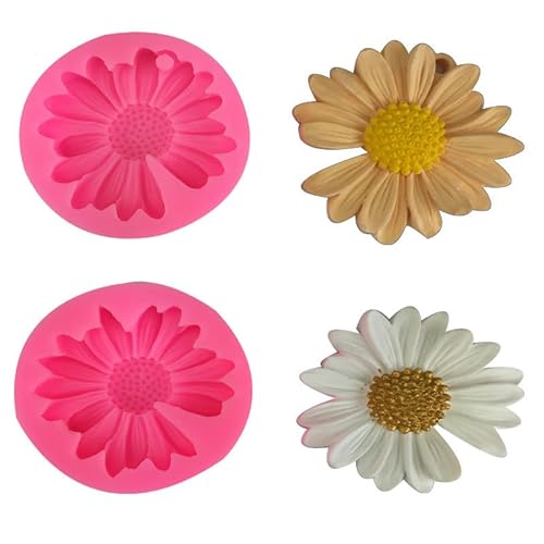 3 Stück Silikonform mit 3D-Blume, niedliche Gänseblümchen, Fondant, Kuchenformen für Kuchendekoration, wiederverwendbar, Basteln, DIY-Form für Schokolade, Kerzen, Polymerton, Seife, Wachs, Epoxidharz 3 Stück Silikonform mit 3D-Blume, niedliche Gänseblümchen, Fondant, Kuchenformen für Kuchendekoration, wiederverwendbar, Basteln, DIY-Form für Schokolade, Kerzen, Polymerton, Seife, Wachs, Epoxidharz von GELXGRIT