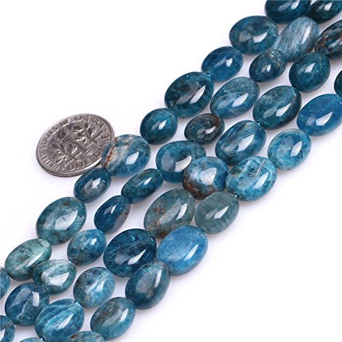 10 x 12 mm natürlicher blauer Kyanit-Stein, Edelstein, Halbedelstein, Freiform, barock, Kartoffelperlen für Schmuckherstellung von GEM-INSIDE CREATE YOUR OWN FASHION