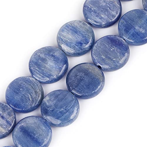 12mm Münze Blau Kyanite Edelstein Perlen Strang 15 Zoll, Schmuckherstellung Perlen von GEM-INSIDE CREATE YOUR OWN FASHION