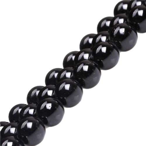 12mm runden schwarzen Turmalin Edelstein Perlen Strang 15 Zoll, Schmuckherstellung Perlen von GEM-INSIDE CREATE YOUR OWN FASHION