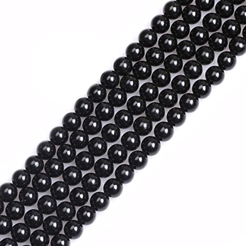 6mm Schwarzer Turmalin Edelstein Perlen Strang 15 Zoll, Schmuckherstellung Perlen 6mm Schwarzer Turmalin Edelstein Perlen Strang 15 Zoll, Schmuckherstellung Perlen von GEM-INSIDE CREATE YOUR OWN FASHION