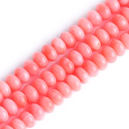 Edelstein-Innenseite 4 x 6 mm rosa Korallen-Rondelle Stein natürlicher Edelstein Heishi Spacer Perlen für Schmuckherstellung Armband Halskette DIY Handwerk Projekt Strang 38,1 cm Edelstein-Innenseite 4 x 6 mm rosa Korallen-Rondelle Stein natürlicher Edelstein Heishi Spacer Perlen für Schmuckherstellung Armband Halskette DIY Handwerk Projekt Strang 38,1 cm von GEM-INSIDE CREATE YOUR OWN FASHION