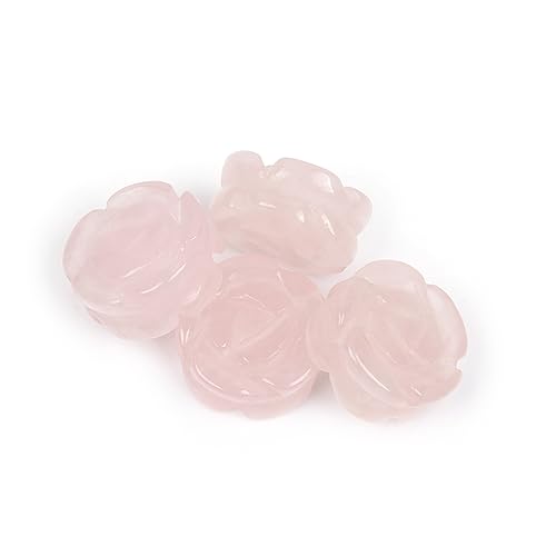 GEM-INSIDE 12 Stück handgeschnitzte Rosenblüten 14 mm natürliche rosa Rosenquarz-Edelsteine Halbedelsteine für Schmuckherstellung GEM-INSIDE 12 Stück handgeschnitzte Rosenblüten 14 mm natürliche rosa Rosenquarz-Edelsteine Halbedelsteine für Schmuckherstellung von GEM-INSIDE CREATE YOUR OWN FASHION