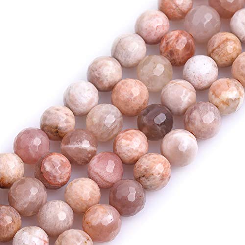 GEM-INSIDE CREATE YOUR OWN FASHION Sweet & Happy Girl's store 8mm facettierten Edelstein Sun-Stein Strang 15 Zoll Schmuckherstellung Perlen von GEM-INSIDE CREATE YOUR OWN FASHION