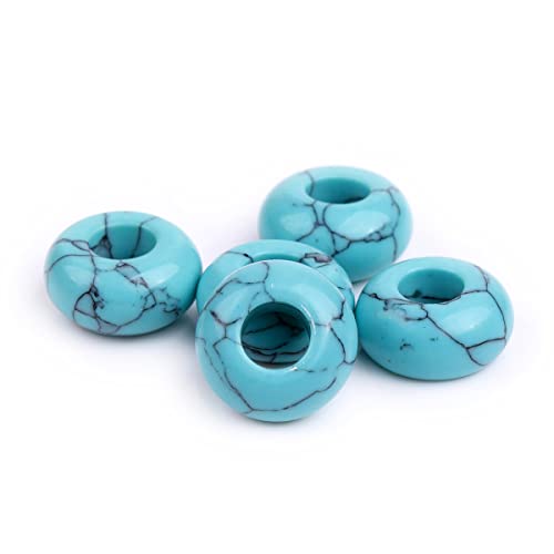 GEM-Inside 10 Stück künstliche Paracord-Perlen mit großem Loch, für Schmuckherstellung, Energie-Chakra-Stein, Blau, Türkis, 14 mm GEM-Inside 10 Stück künstliche Paracord-Perlen mit großem Loch, für Schmuckherstellung, Energie-Chakra-Stein, Blau, Türkis, 14 mm von GEM-INSIDE CREATE YOUR OWN FASHION