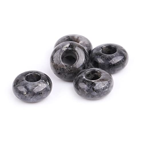 GEM-Inside 10 Stück schwarze Larvikit-Steine, 14 mm, großes Loch, Paracord-Endstück, Rondelle, Donuts, Abstandshalter für Schmuckherstellung, Energie, Chakra-Stein GEM-Inside 10 Stück schwarze Larvikit-Steine, 14 mm, großes Loch, Paracord-Endstück, Rondelle, Donuts, Abstandshalter für Schmuckherstellung, Energie, Chakra-Stein von GEM-INSIDE CREATE YOUR OWN FASHION