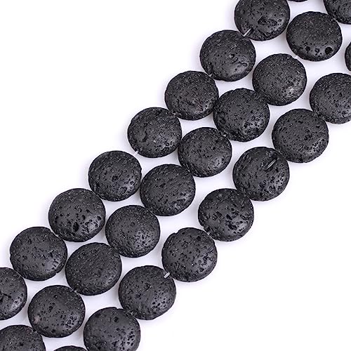 GEM-Inside 20 mm schwarze Lavastein-Edelsteine, lose Perlen, Energiestein, handgefertigte Perlen für Schmuckherstellung, Schmuckherstellung, Perlenzubehör für Frauen GEM-Inside 20 mm schwarze Lavastein-Edelsteine, lose Perlen, Energiestein, handgefertigte Perlen für Schmuckherstellung, Schmuckherstellung, Perlenzubehör für Frauen von GEM-INSIDE CREATE YOUR OWN FASHION