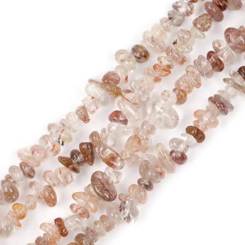 GEM-Inside 100 Stück 6 x 8 mm Freiform Edelstein Gelb Rutilquarz Chips Armband Perlen für Schmuckherstellung, Strang 38,1 cm GEM-Inside 100 Stück 6 x 8 mm Freiform Edelstein Gelb Rutilquarz Chips Armband Perlen für Schmuckherstellung, Strang 38,1 cm von GEM-INSIDE CREATE YOUR OWN FASHION