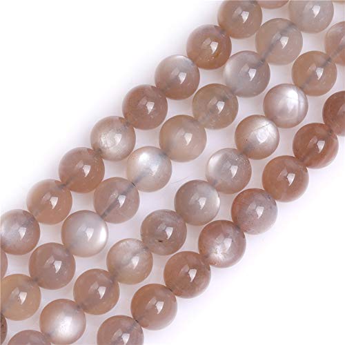 GEM-Inside 8 mm AA Grade Grau Mondstein Runde Edelsteine Halbedelstein lose Perlen für Schmuckherstellung 38,1 cm GEM-Inside 8 mm AA Grade Grau Mondstein Runde Edelsteine Halbedelstein lose Perlen für Schmuckherstellung 38,1 cm von GEM-INSIDE CREATE YOUR OWN FASHION