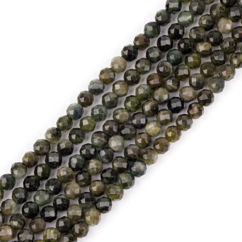 GEM-Inside AA-Qualität, natürlicher Turmalin-Edelstein, Quarz, facettiert, rund, winzig, klein, Abstandshalter, Perlen für Schmuckherstellung, Armband, Ohrringe, Charms, voller Strang, 38,1 cm, Grün GEM-Inside AA-Qualität, natürlicher Turmalin-Edelstein, Quarz, facettiert, rund, winzig, klein, Abstandshalter, Perlen für Schmuckherstellung, Armband, Ohrringe, Charms, voller Strang, 38,1 cm, Grün von GEM-INSIDE CREATE YOUR OWN FASHION
