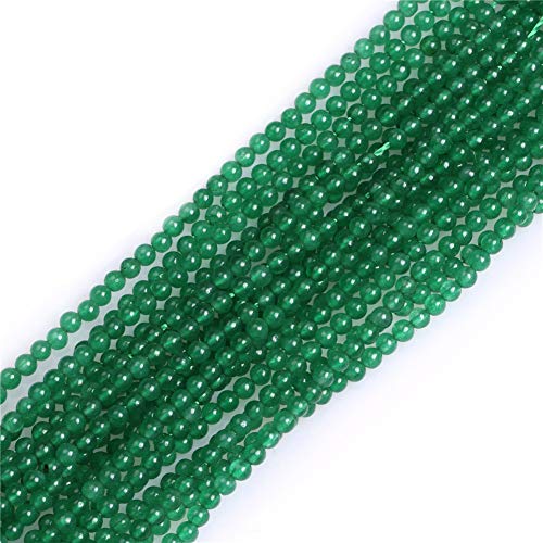 GEM-Inside Natürliche 2 mm grüne Jade runde Edelstein-Halbedelsteine, lose Abstandshalter, kleine Perlen für Schmuckherstellung, 38,1 cm GEM-Inside Natürliche 2 mm grüne Jade runde Edelstein-Halbedelsteine, lose Abstandshalter, kleine Perlen für Schmuckherstellung, 38,1 cm von GEM-INSIDE CREATE YOUR OWN FASHION