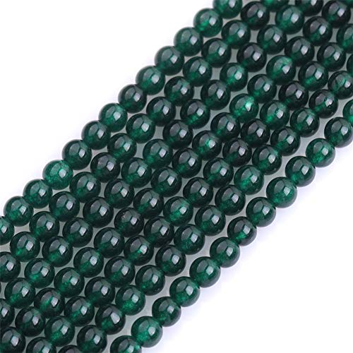 GEM-Inside Natürliche 3 mm grüne Jade runde Edelstein-Halbedelsteine, lose Abstandshalter, kleine Perlen für Schmuckherstellung, 38,1 cm von GEM-INSIDE CREATE YOUR OWN FASHION