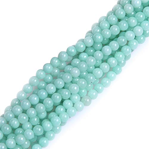GEM-Inside Natürliche 4 mm himmelblaue Jade runde Halbedelsteine lose Perlen für Schmuckherstellung, 38,1 cm GEM-Inside Natürliche 4 mm himmelblaue Jade runde Halbedelsteine lose Perlen für Schmuckherstellung, 38,1 cm von GEM-INSIDE CREATE YOUR OWN FASHION