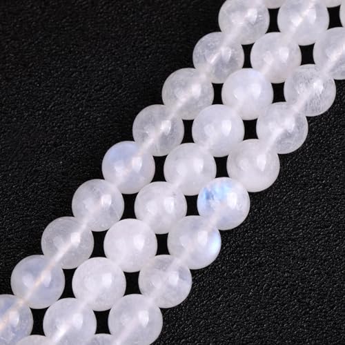 GEM-Inside Perlen aus natürlichem Regenbogen-Mondstein, Güteklasse AAA, 8 mm, rund, Halbedelstein, lose Perlen zur Schmuckherstellung, 38,1 cm GEM-Inside Perlen aus natürlichem Regenbogen-Mondstein, Güteklasse AAA, 8 mm, rund, Halbedelstein, lose Perlen zur Schmuckherstellung, 38,1 cm von GEM-INSIDE CREATE YOUR OWN FASHION